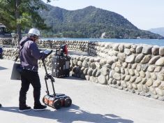 地中レーダー埋設管調査